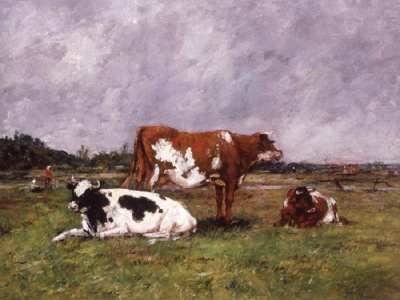 Cows in a Pasture, Eugene Boudin